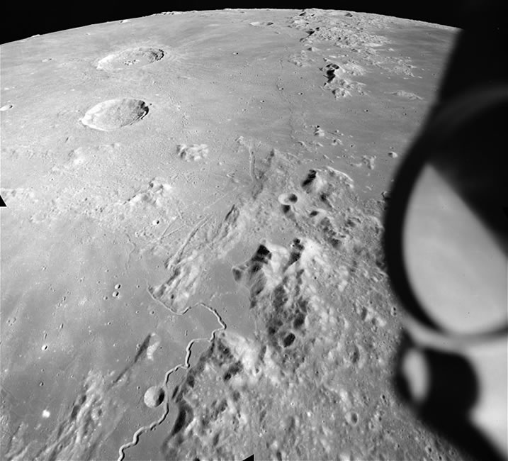 Appennine Mountain Range from Apollo 15
